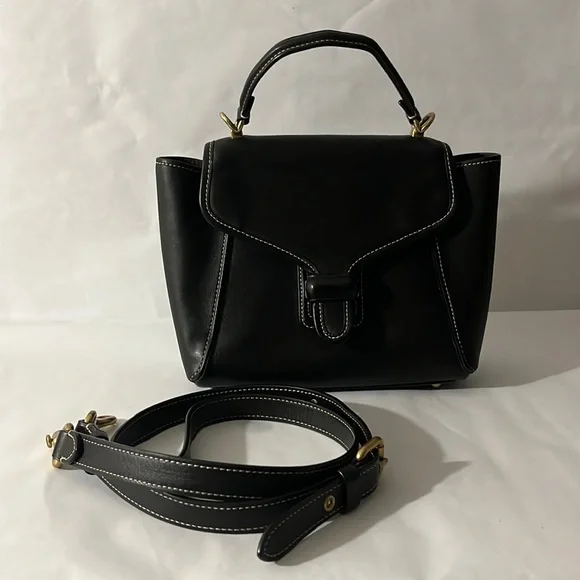Coach Courier Carryall Black Glovetanned Leather Handle & Shoulder Bag - Picture 1 of 12